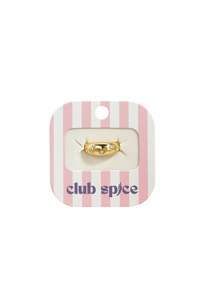 Chunky ring met sterren steentjes