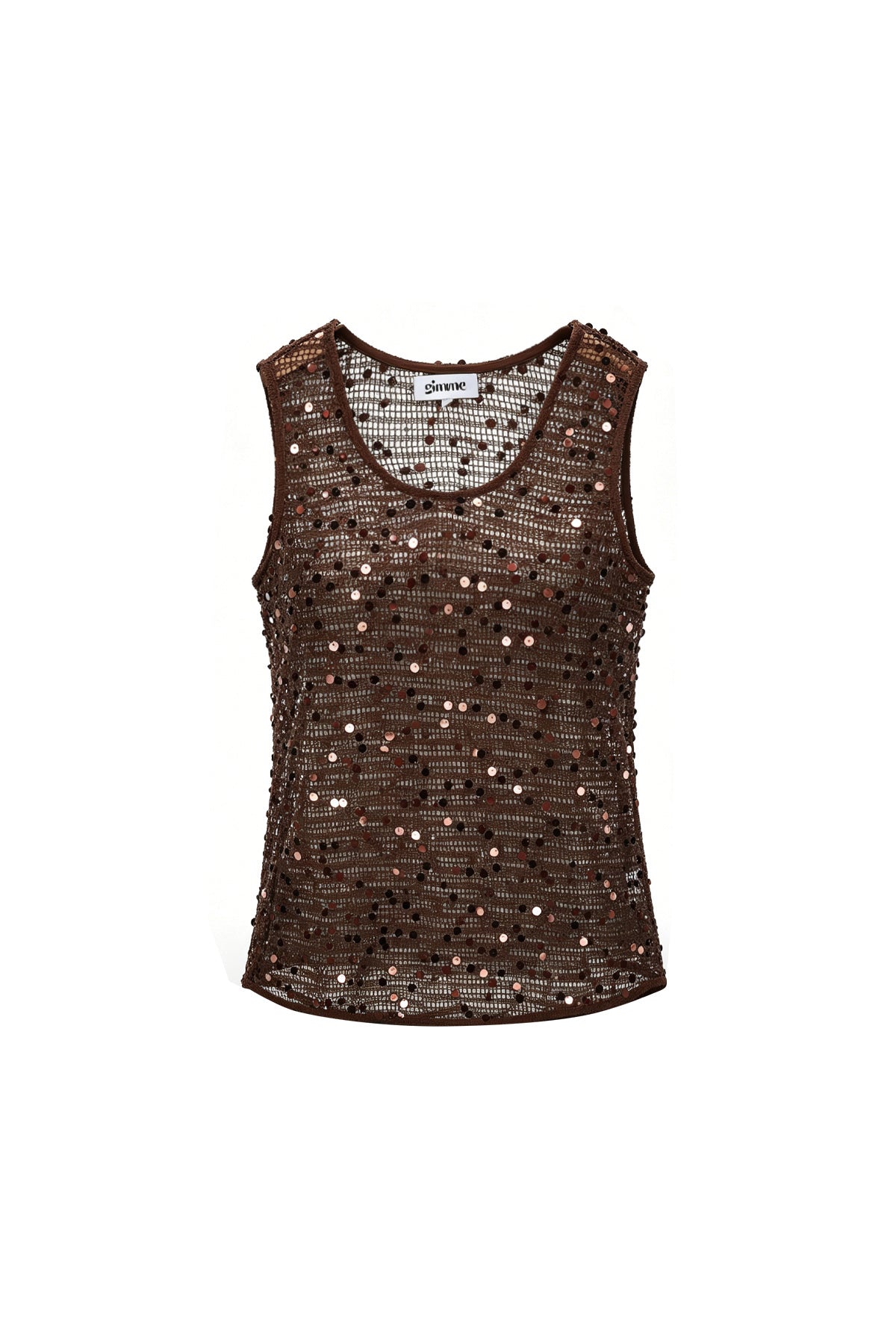 Bruine gehaakte strand top voor dames