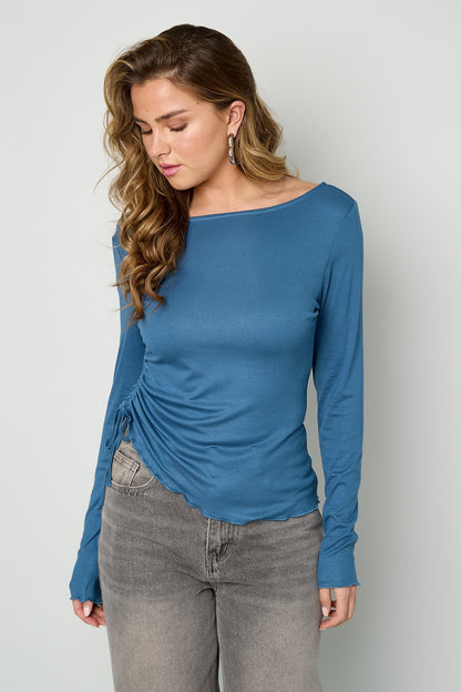 Golden hour ruched top