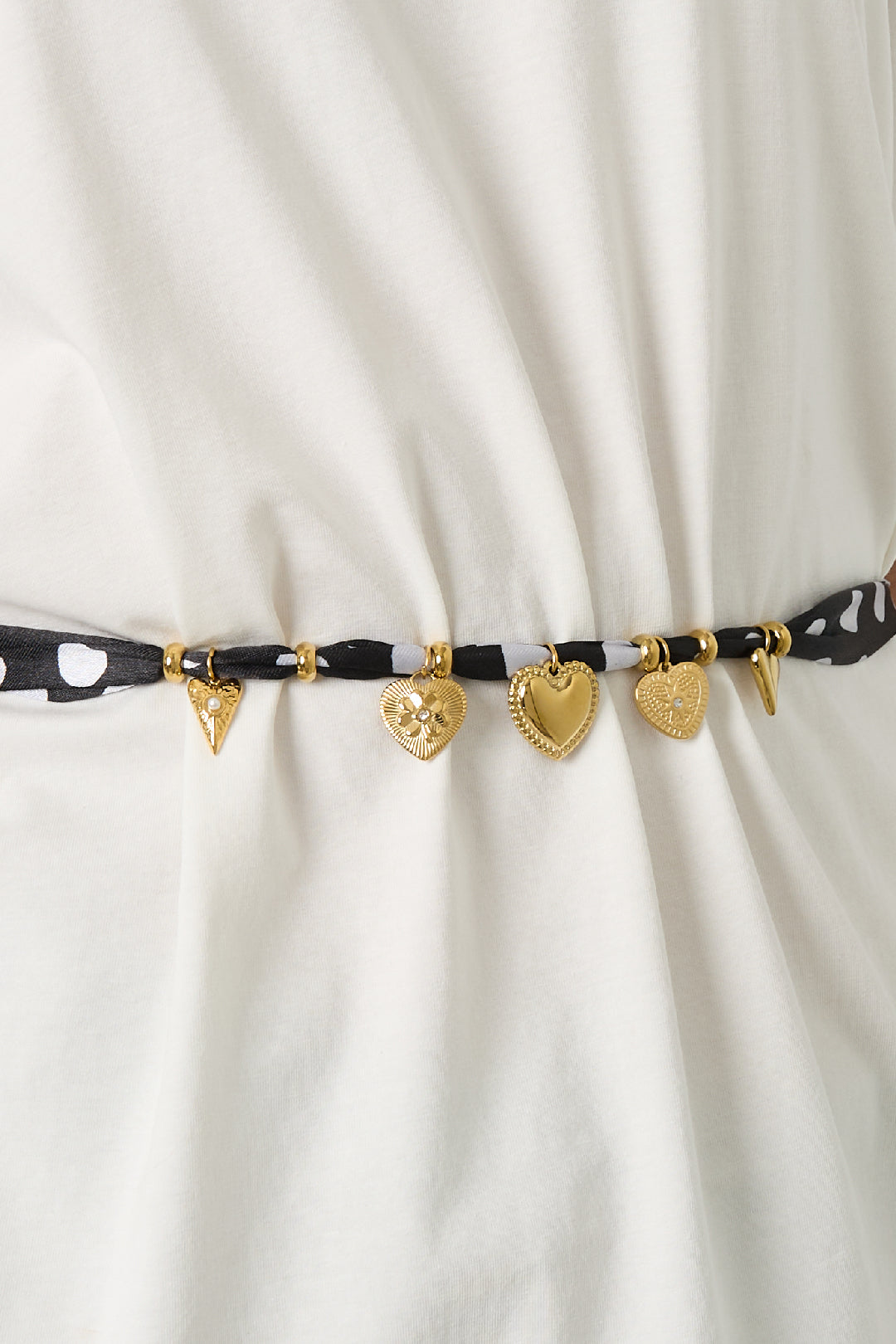 Roestvrijstalen lange kettingen met hart, casual, dagelijks, eenvoudig, serie, damessieraden