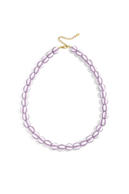 Kralenketting met gestreepte kralen