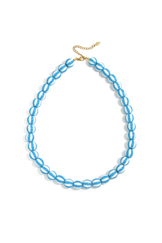 Kralenketting met gestreepte kralen