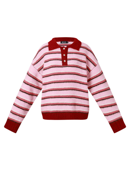 Polyestervezel (polyester) Gebreide truien Strepen Casual Herfst/Winterkleding
