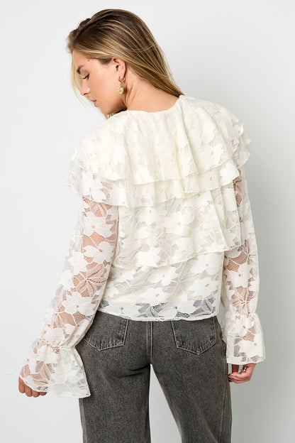 Gelaagde blouse met kant