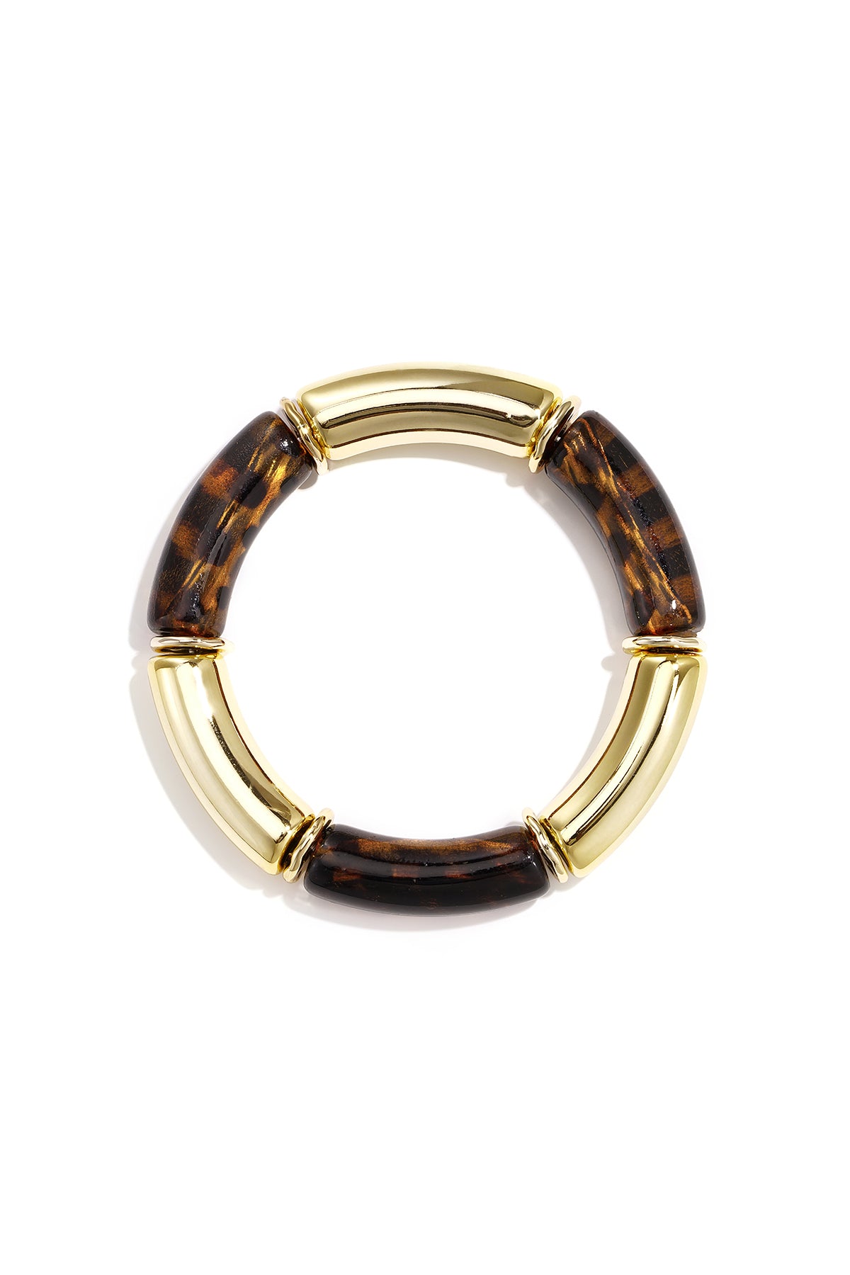 Tortoise statement armband dames 