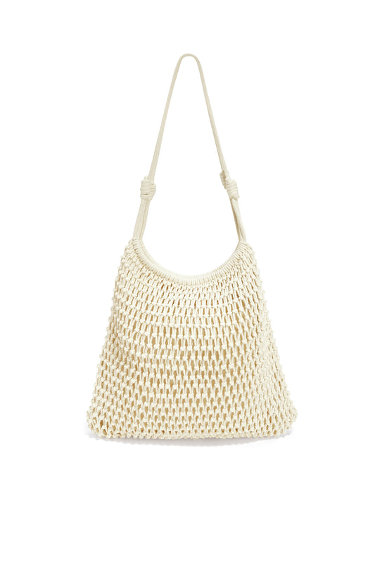 Off white beach bag