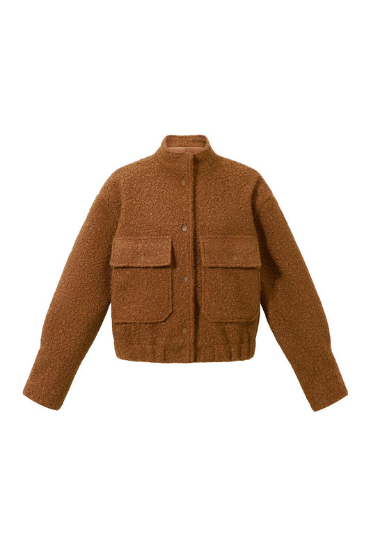 Vrouwen teddy jas bruin