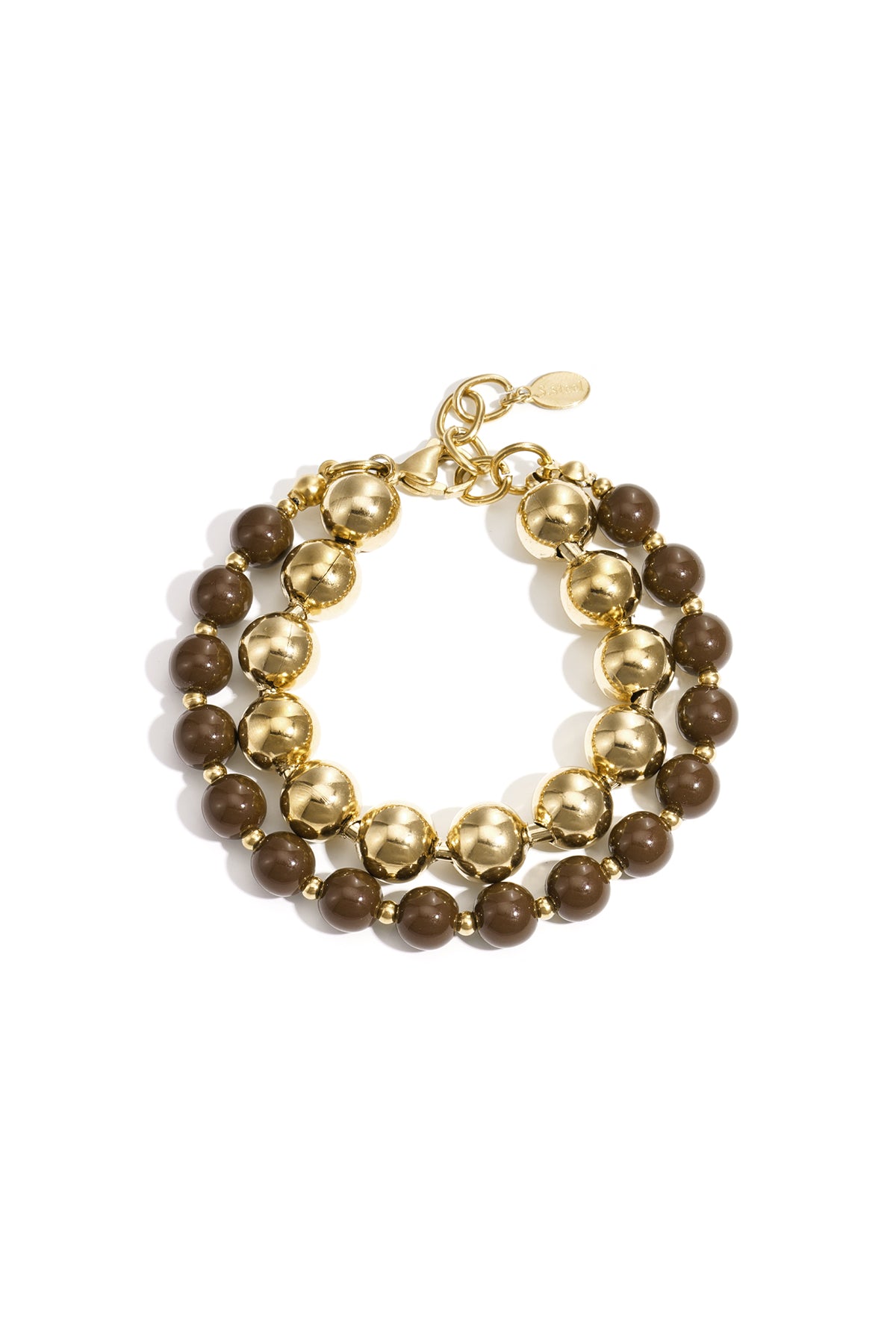 Armbanden met kralen van roestvrij staal, kralen, casual, dagelijks, eenvoudig, serie, damessieraden