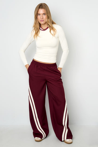 De Jacky gestreepte broek