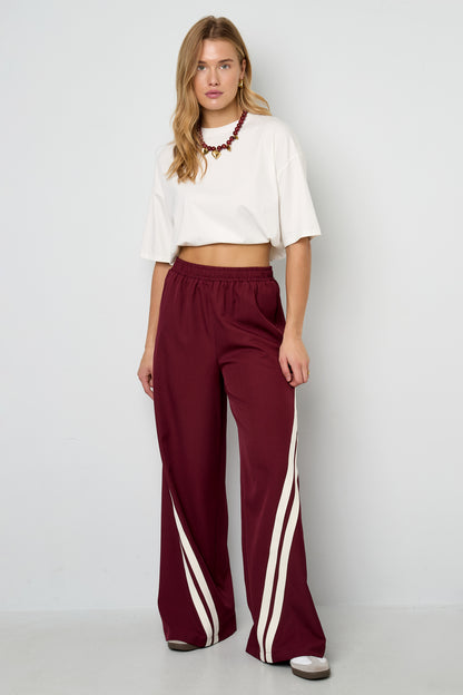 De Jacky gestreepte broek