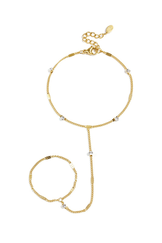 Hand chain met steentjes