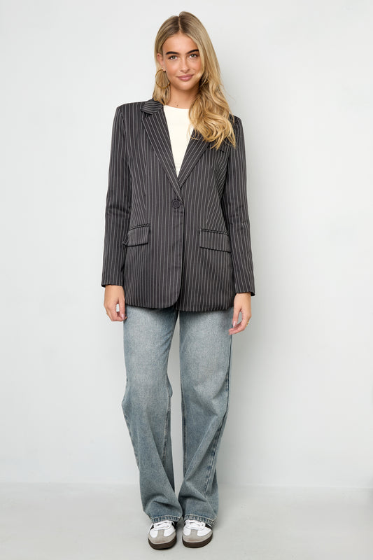 De krijtstreepblazer