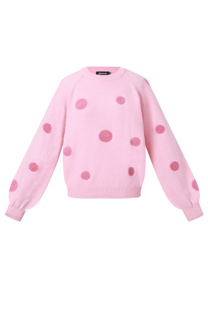 Polyestervezel (polyester) Gebreide truien Stippen Casual Herfst/Winterkleding